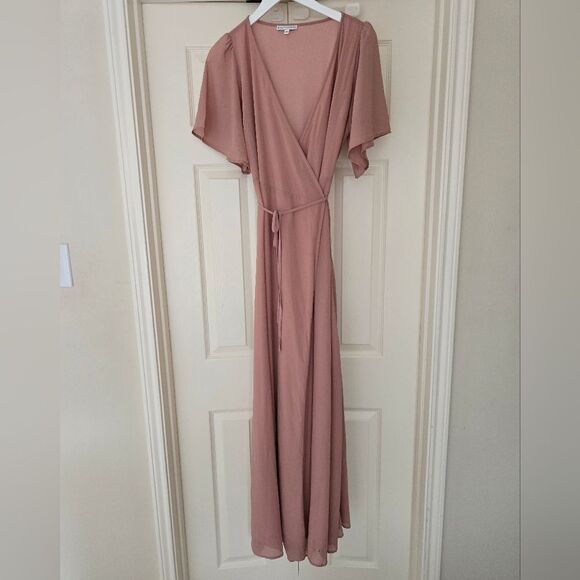 Baltic Born Ivy wrap dress in blush size medium - Picture 4 of 11